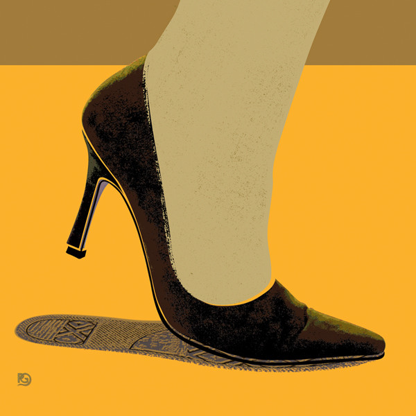 chaussure en forme de pied